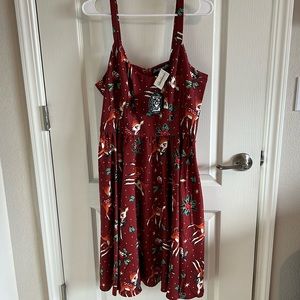 Sourpuss Deer Me Holiday Cinnamon Dress